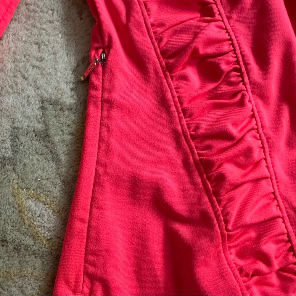 Sunice Neon Pink Ruched Jacket Small - Picture 10 of 13